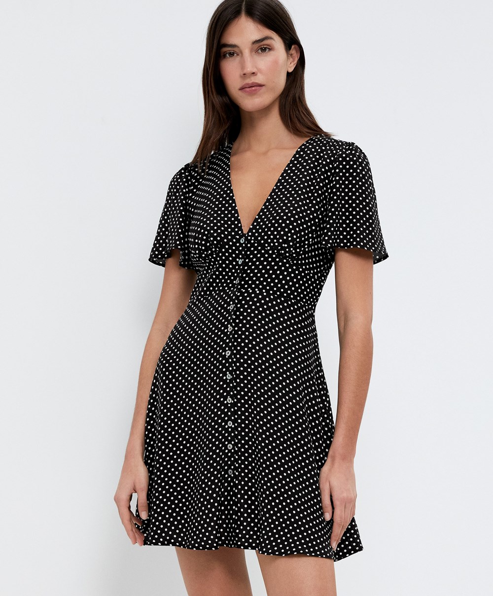 Oysho polka dot dress outlet