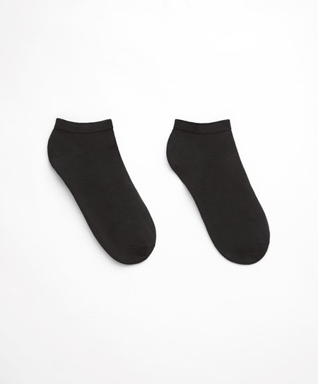Black Oysho 2 Pairs Of Modal Trainer Socks | FMHQ63495