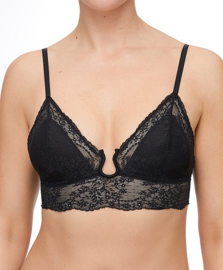 Black Oysho Lace Bralette | COKW72046