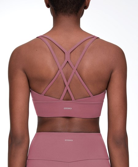 Fig Oysho Medium-support Sports Bra With Cups | NAHW07982