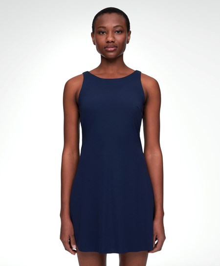 Ink Blue Oysho Light Touch Strappy Dress | HQYX74160