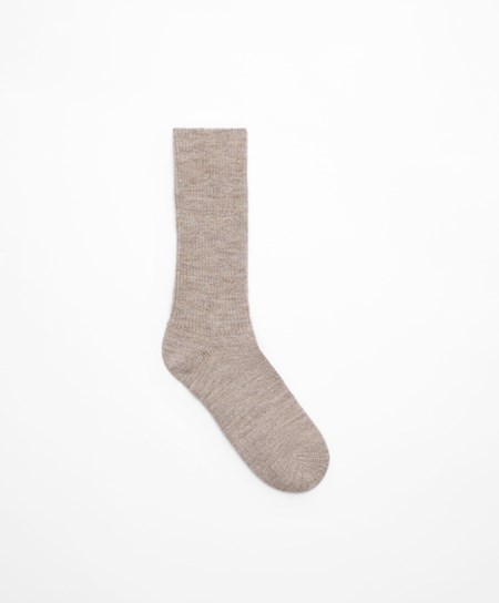 Mink Oysho Alpaca Classic Socks | OZLB20396
