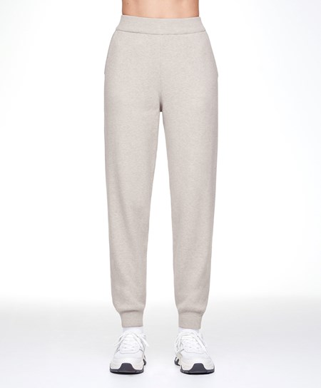 Stone Oysho Knit Joggers | FTCQ65982